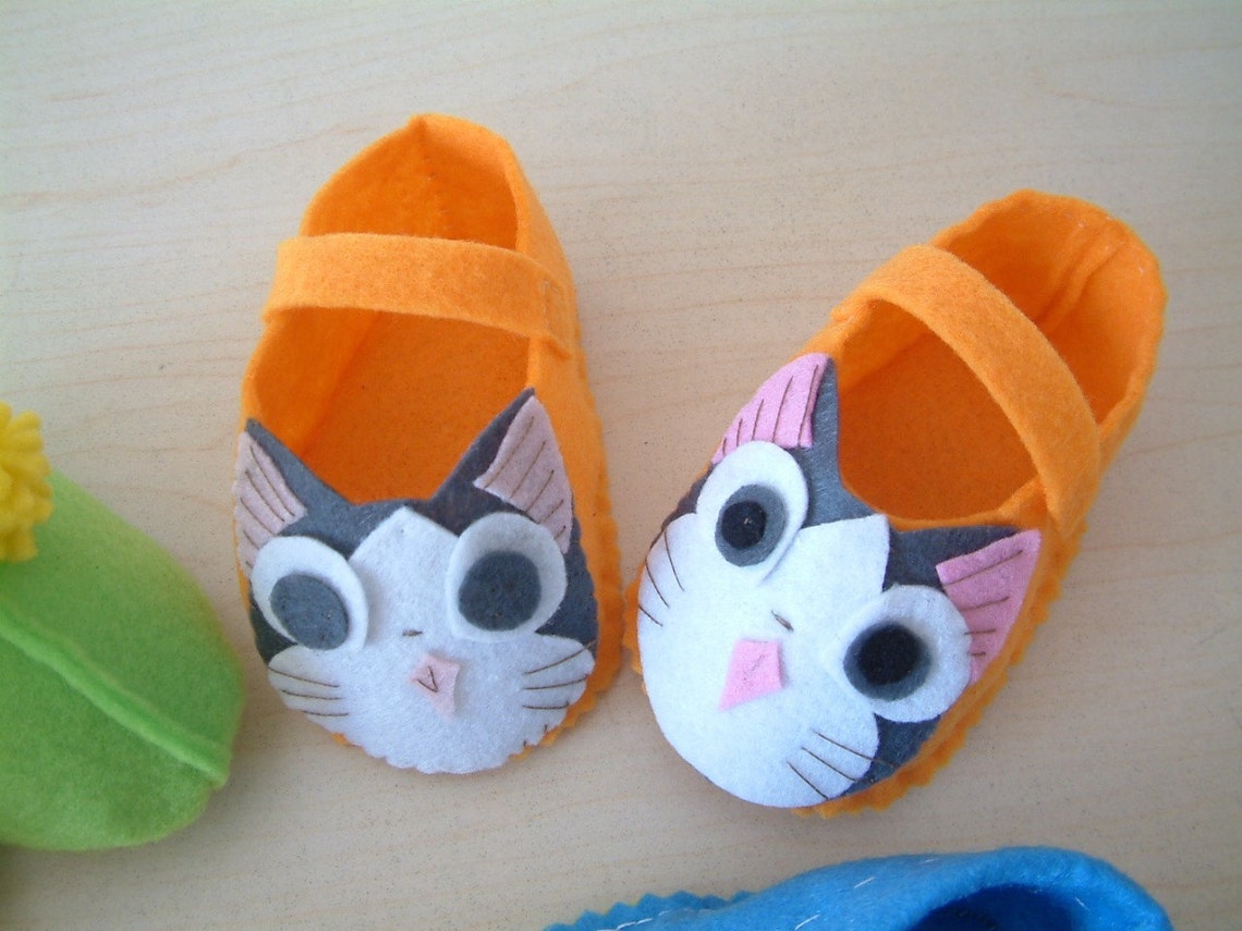 4 Felt Baby Shoe Sewing Patterns for 10H031234 Etsy