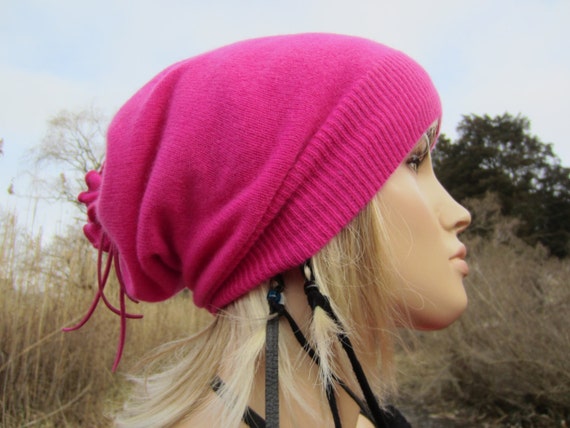 Women Cashmere Hat Slouchy Beanie Hat 