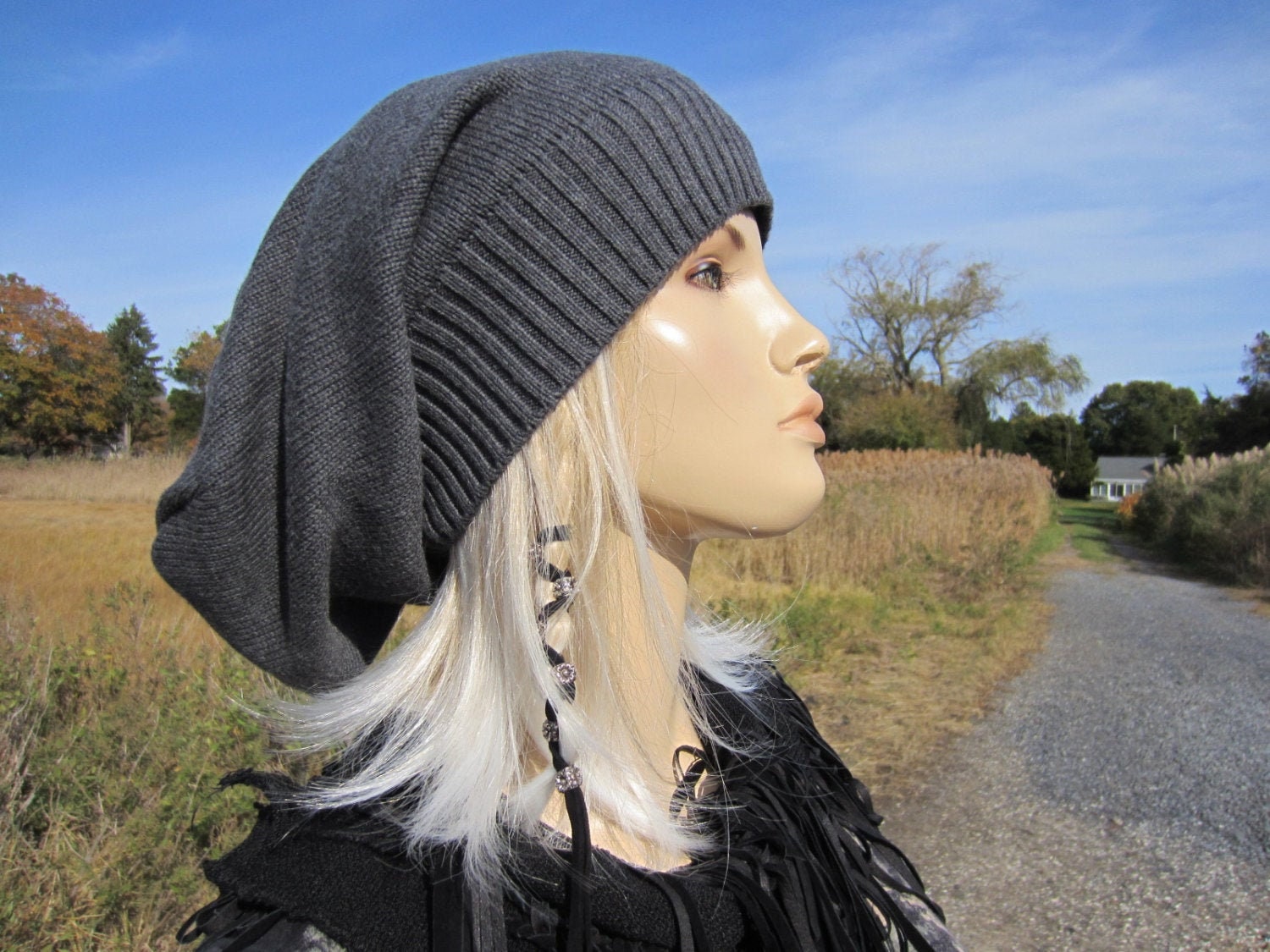 Boyfriend Slouchy Beanie Black or 