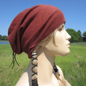 Bohemian Accessories Women's Hats Basic Slouchy Beanies Hats Brick Red A1409 image 3