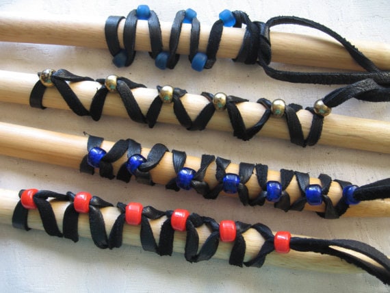 Leather Ponytail Holder Hair Wraps Rennaissance Fair Cosplay Hair Jewelry Ties