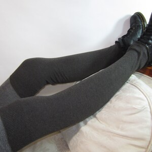 Brown Thigh Highs Boot Socks Leg Warmers Over the Knee Socks A957