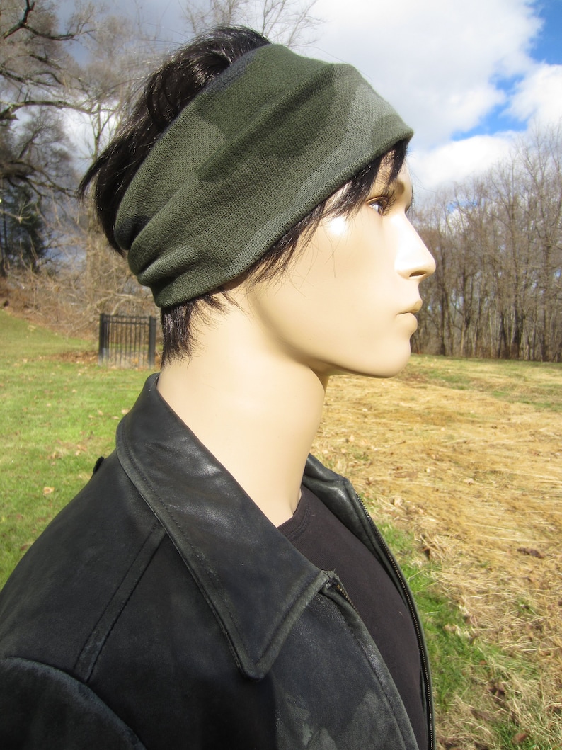 Men's Knit Headbands CAMO Hair Bands Camouflage Thick Warm Etsy