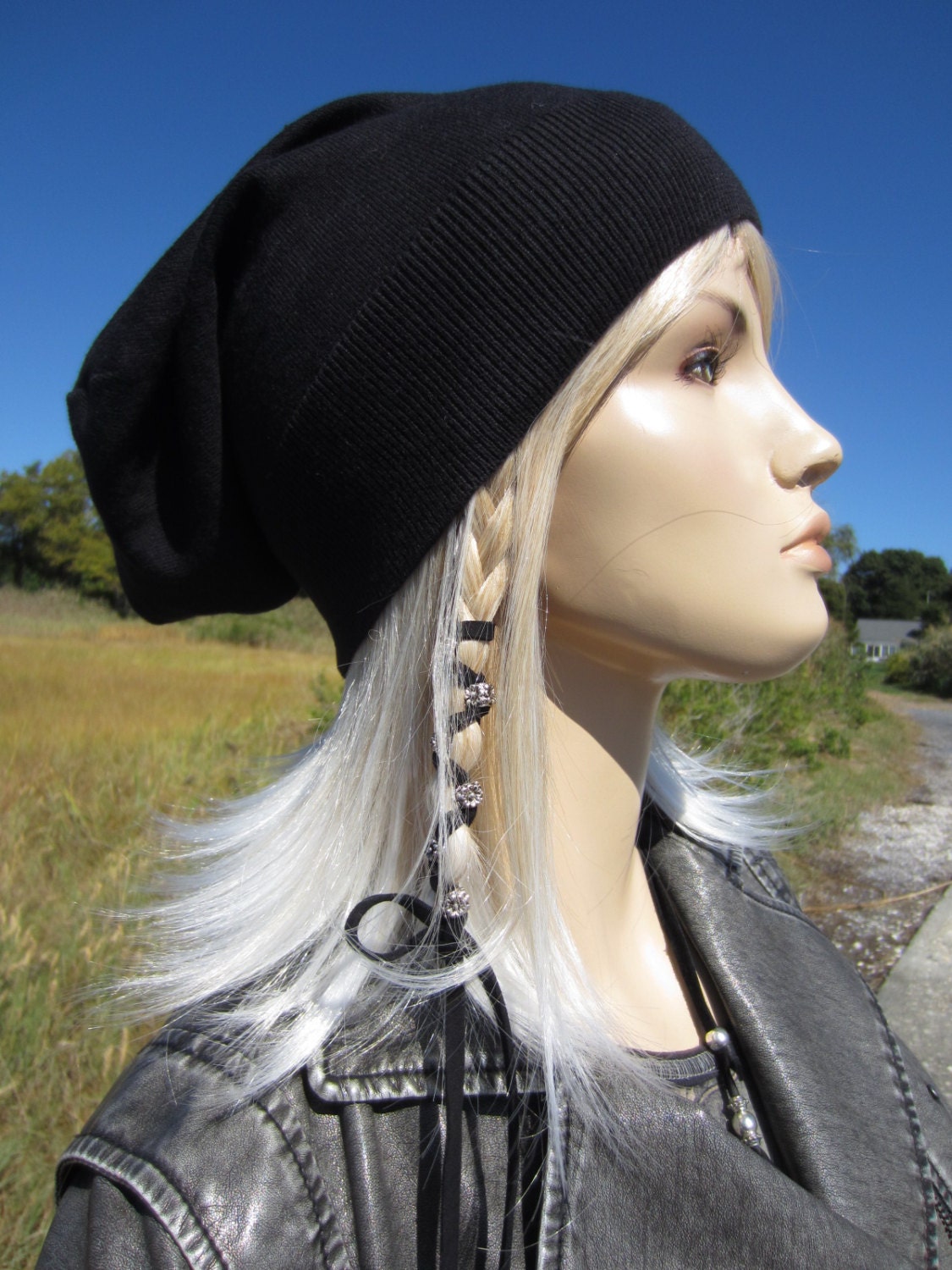 Cool Hats for Women Black Cashmere 
