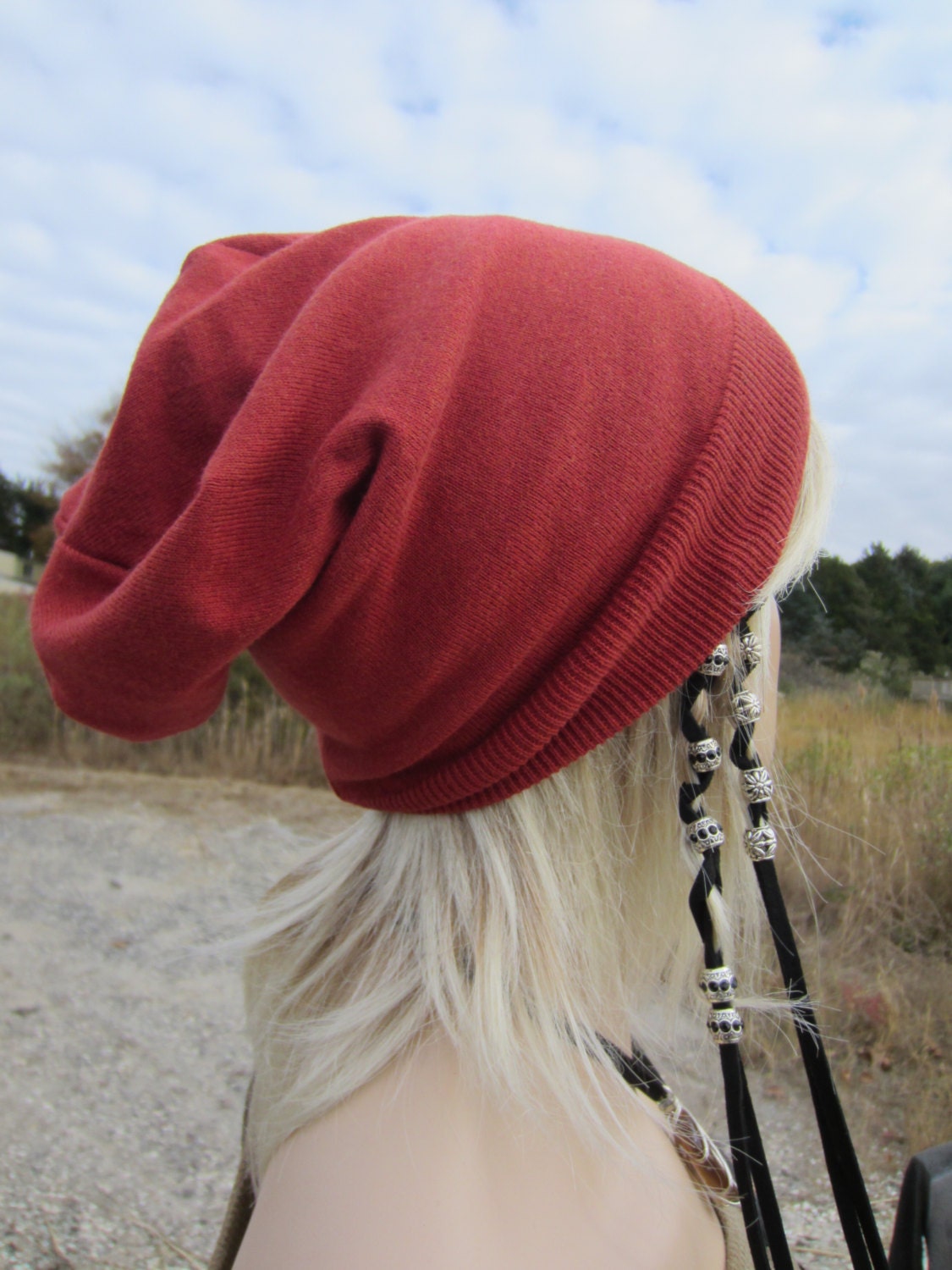 Rust Orange Woman’s Slouch Beenie hat *NWT* il_fullxfull.7107755644_60fx.jpg main image 3