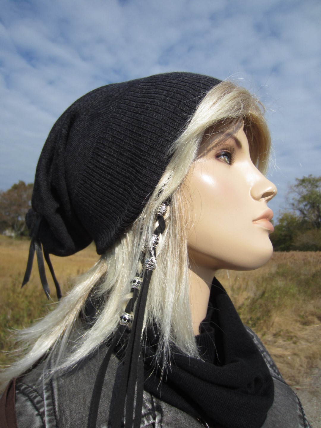 100% Merino Wool Beanie Hat - Warm Winter Slouchy Skull Cap Merino Wool Beanies Winter Hats for Women Men Knit Slouchy  main image 3