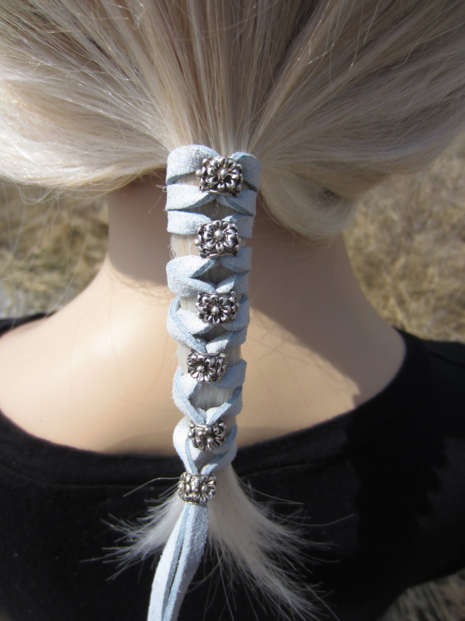 Hair Accessories Leather Hair Wraps Ties Beaded Bohemian Etsy