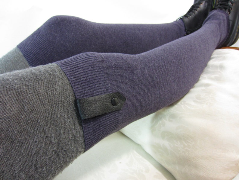 plum thigh high boots