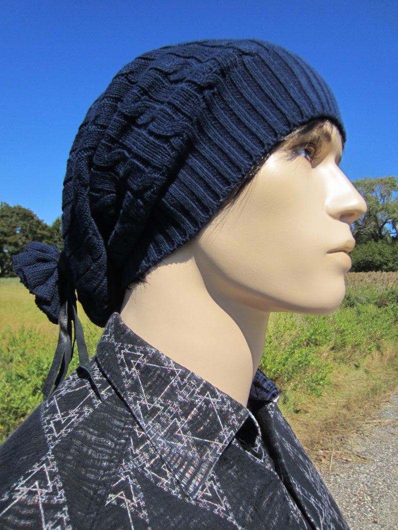 winter cable knit hat