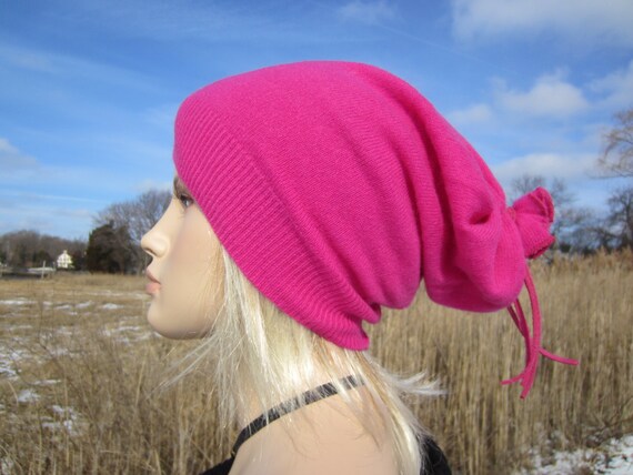 Women Cashmere Hat Slouchy Beanie Hat 