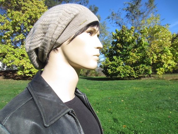 Cashmere Slouch Tam Slouchy Beanie Woman display picture 1