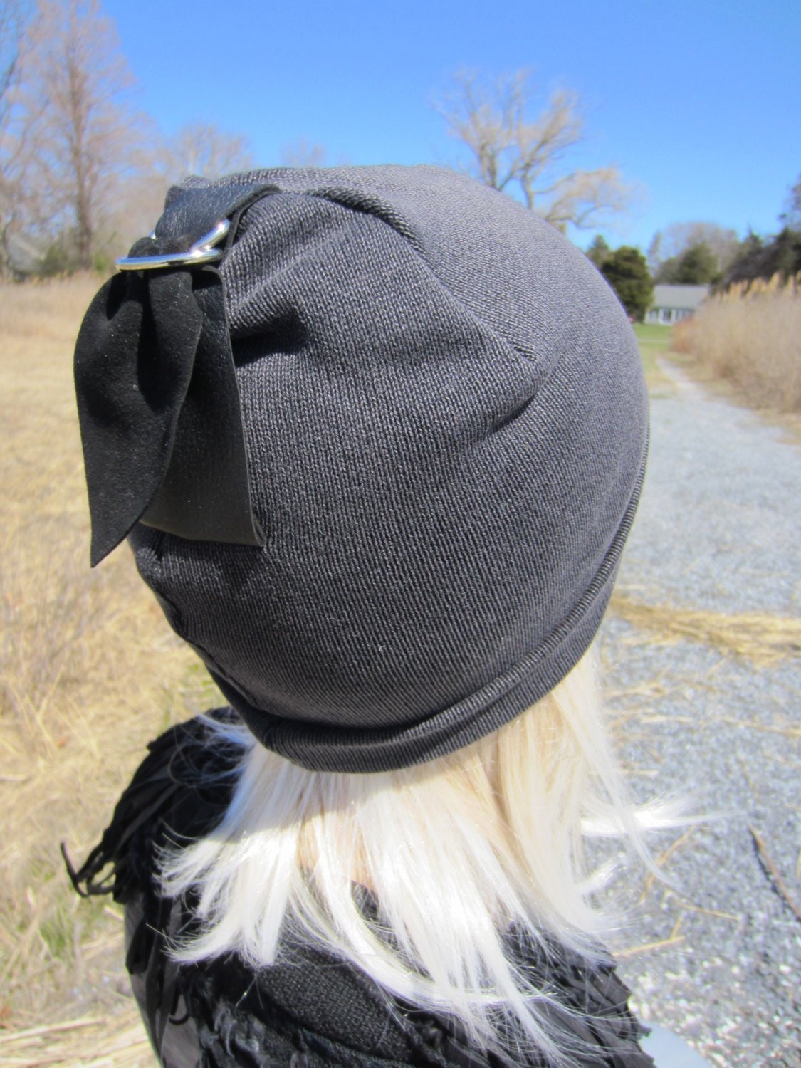 thumbnail image 2 of Yellowstone Dutton Ranch Beanie Hat - Grey Knit Winter Cap With Cuff 2 of 11