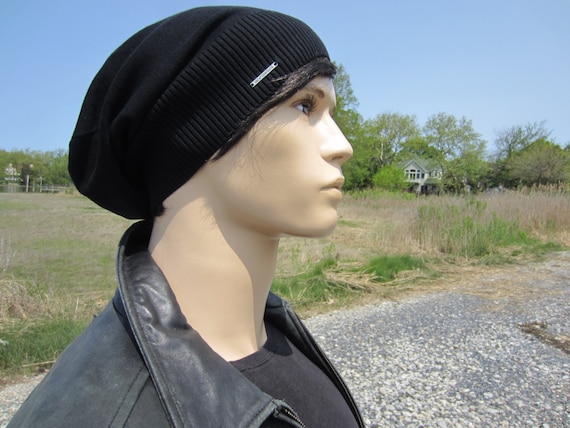 帽子 everyone basic beanie black Basic Black Beanie No Words, Men's Lightweight Hats Summer Slouchy