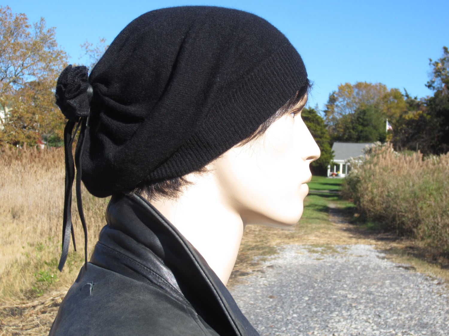 Black Cashmere Hat Men