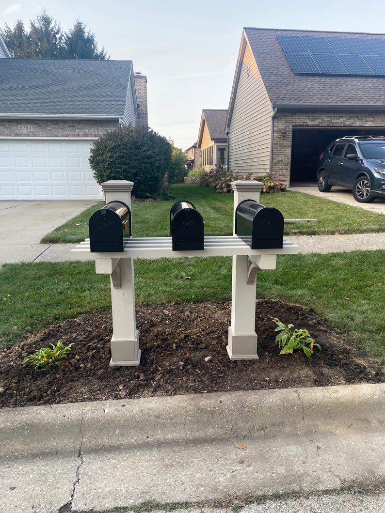Handcrafted 6x6 Wooden Mailbox Post — Curb Appeal for ANY Home - Etsy