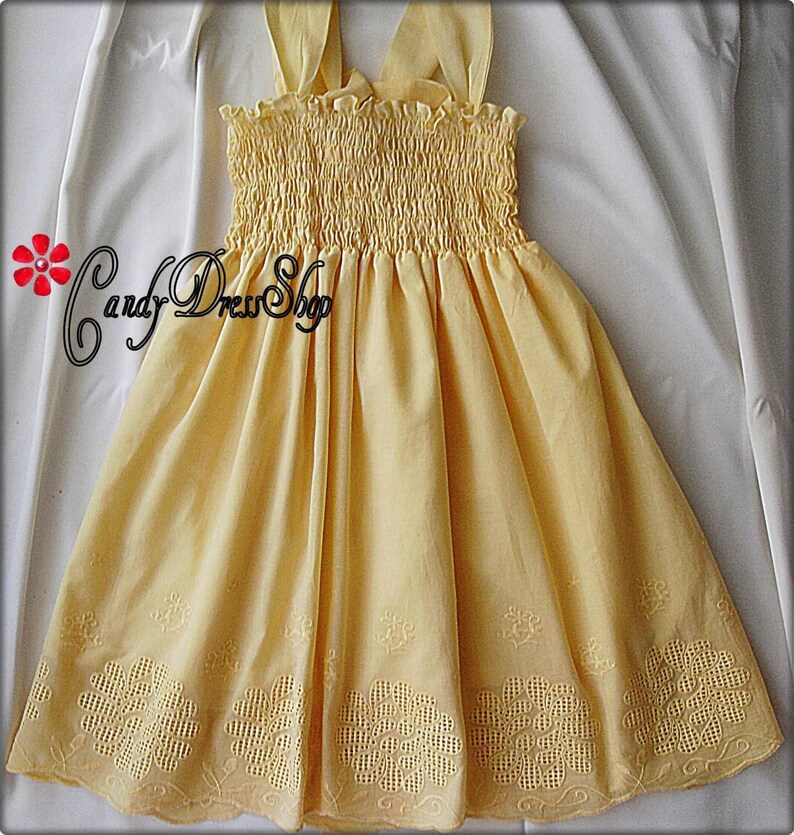 yellow cotton sundress