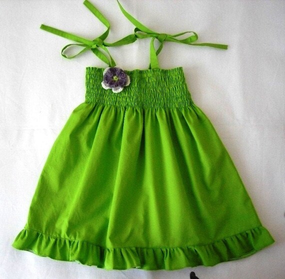 lime green beach dress