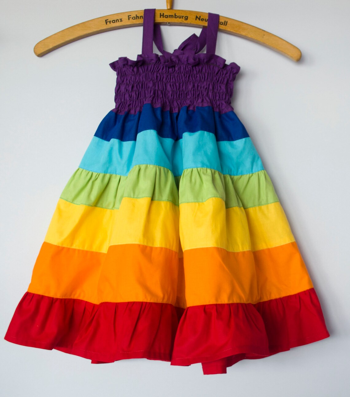 Mädchen Regenbogen Kleid Regenbogen Tiered Kleid Mädchen | Etsy