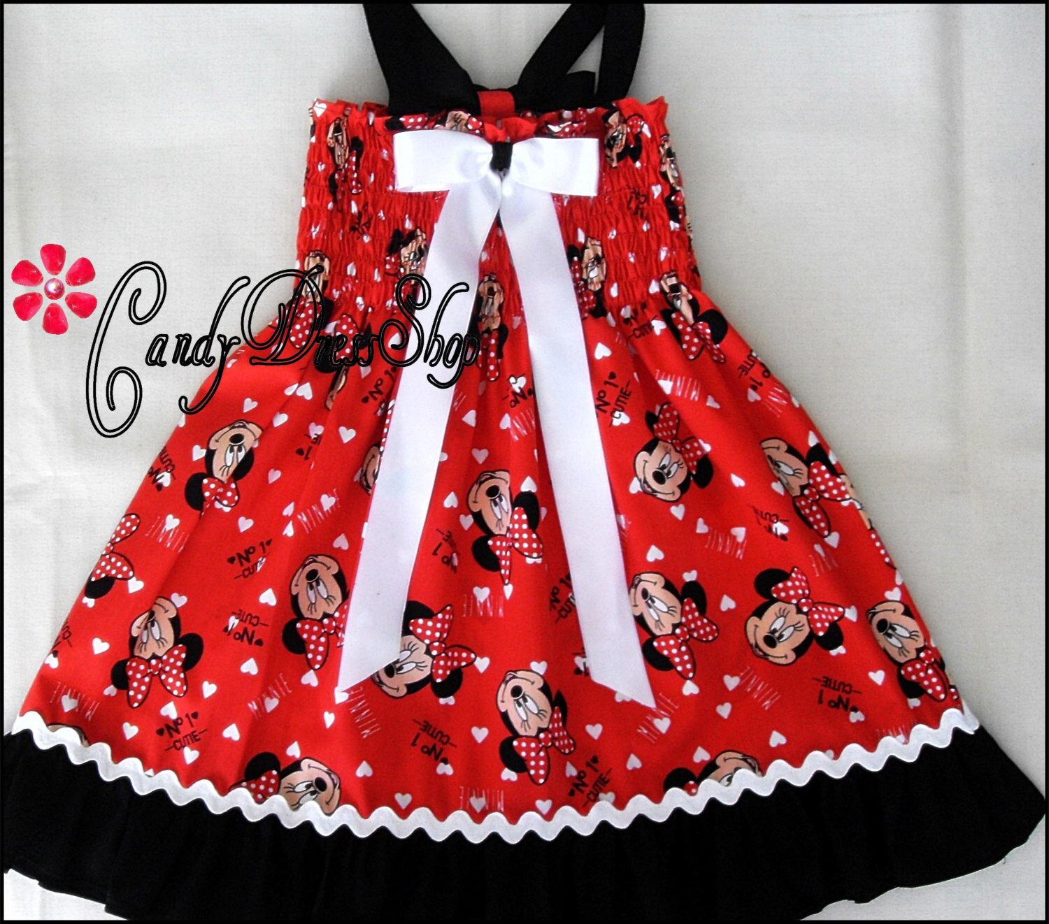 minnie mouse print dress