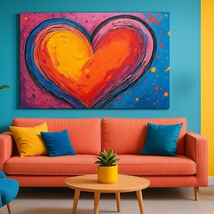 Vibrant Heart Art – Unique Heart Designs for Your Home