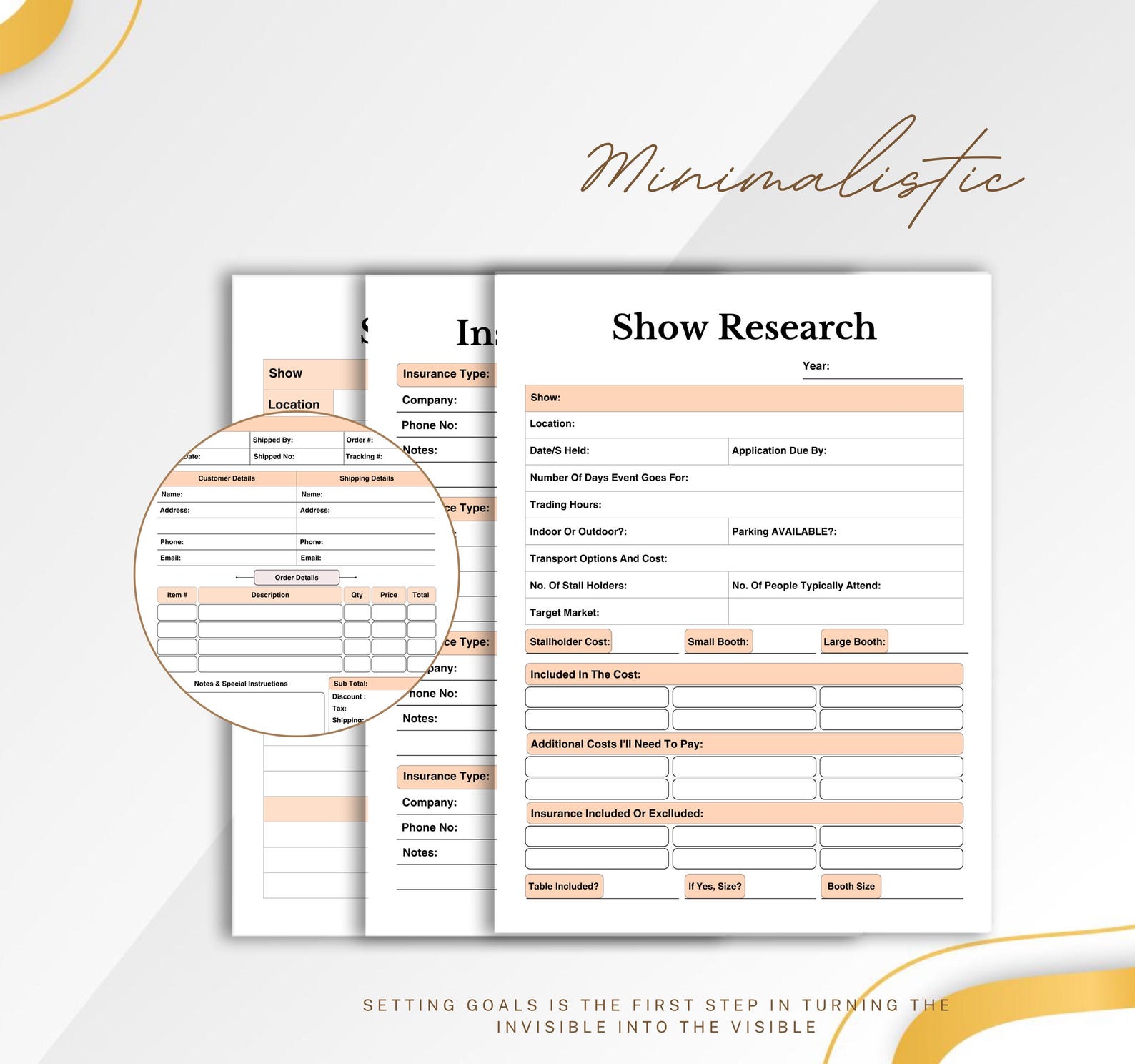 Craft Fair Planner | Vendor Event Organizer | Printable Booth Checklist ...
