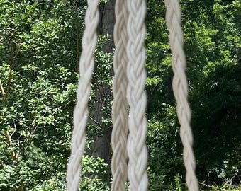 Macrame Plant Hanger: Boho Cotton Rope Hanging Planter for 4-6" Pots