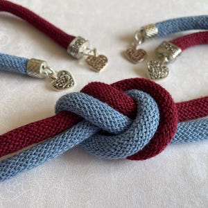 Individual hand tying cords made from recycled cotton.  Choose your own colours.  Perfect for your wedding ceremony.