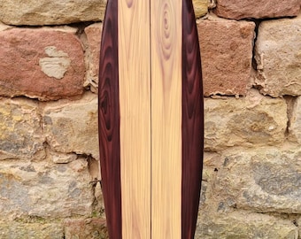 Holz Surfboard 100 cm – handbemalte Airbrush Deko, Beach & Surfer Wanddeko