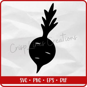 Radish SVG | Farmhouse Garden Vegetable Cut File | Compatible with Cricut PNG Dxf EPS Included