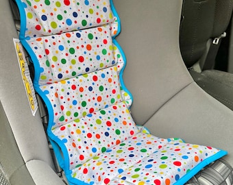 Free Gift!* Ready to Ship Polka-Dot Car Seat Cooler-Teal Trim