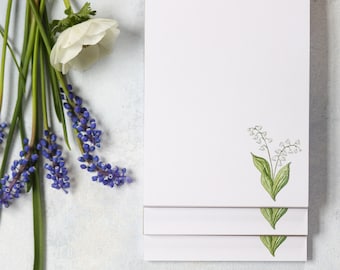 Lily of the Valley Stationery Notepad