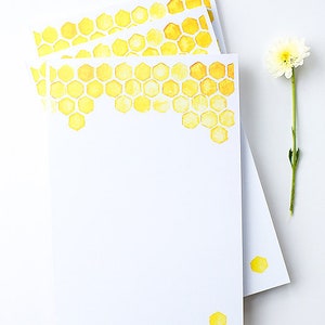 Stationery Notepad Large Illustrated Notepad Honeycomb image 4