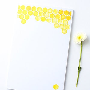 Stationery Notepad Large Illustrated Notepad Honeycomb image 3
