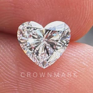 Herzform Labordiamant, IGI-zertifizierter Diamant im Labor gewachsen, CVD-Diamant für individuelle Schmuckherstellung Cvd Lab, lose Diamant gewachsen