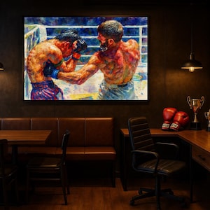 No.015 Muay Thai Punch Watercolor Art – Thai Boxing Fighter Printable – Digital Download Martial Arts Poster for Gym or Home Decor
