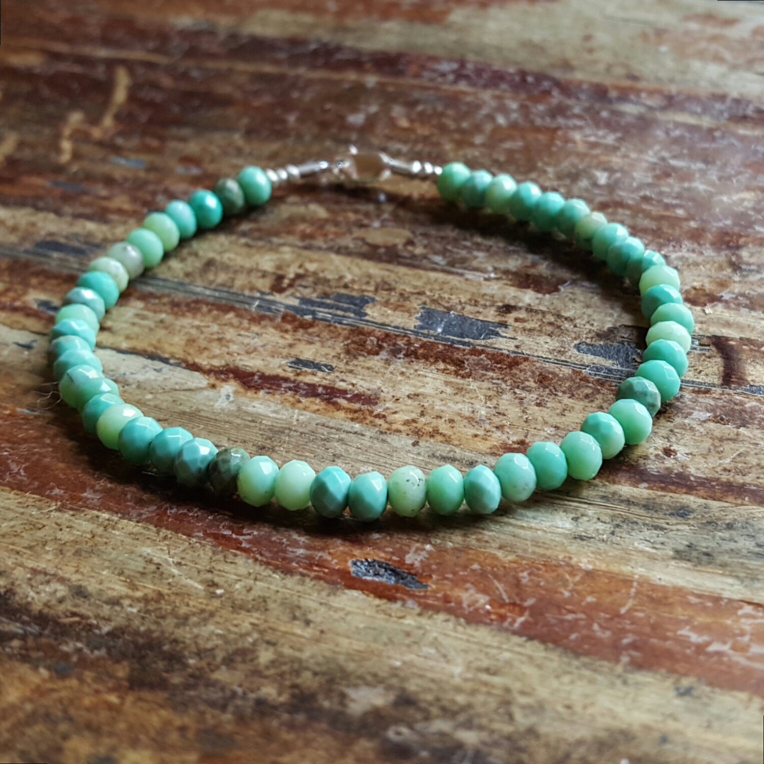 Opal Bracelet Opal Beaded Bracelets October Birthstone | Etsy