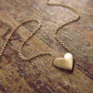 14K Gold Heart Necklace 14K Gold Necklace Valentines Day Gift for Women Gold Heart Necklaces Girlfriend Gift Gold Jewelry 14K Gold Necklaces