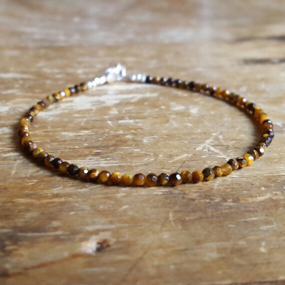 Tiger's Eye Beaded Bracelet, S