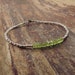 Peridot Bracelet, Heart Chakra Bracelet, August Birthstone Bracelet, Beaded Bracelets, Gemstone Bracelet, Hill Tribe Silver Peridot Jewelry