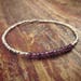 Genuine Amethyst Bracelet for Women, February Birthstone Bracelet, Crown Chakra Bracelet, Amethyst Jewelry, Silver Beaded Boho Bracelets