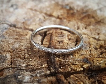 White Gold Wedding Band Women White Gold Wedding Bands Women Diamond Band Diamond Wedding Ring 14K White Gold Ring Diamond Bands White Gold