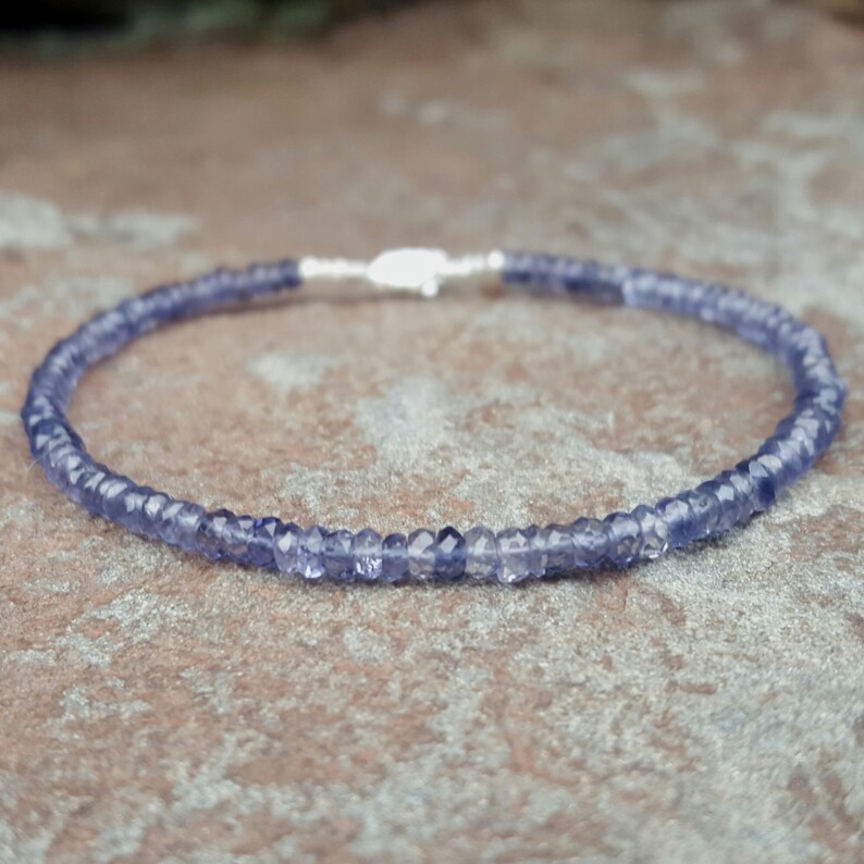 Iolite Bracelet Iolite Bracelets Beaded Bracelet Brow Chakra Bracelet Chakra Bracelets Womens Gift for Women Iolite Jewelry Beaded Bracelets