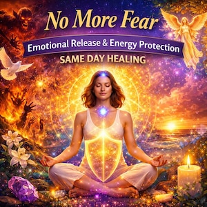 No More Fear — Emotional Release, Inner Calm & Energy Protection (Same Day)