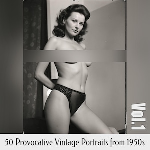 Digitales Foto-Set: 50 provokante Vintage Portraits aus den 1950er Jahren