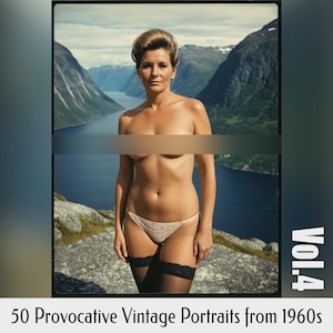 Digitales Fotoset: 50 provokante Vintage Portraits aus den 1960er Jahren Vol. 4