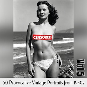 Digital Photo Set: 50 Provocative Vintage Portraits from 1930s Vol.5