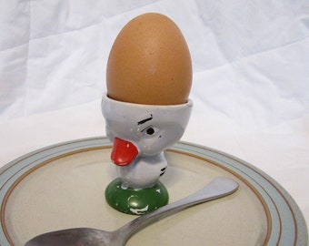 Cute Duck Vintage Egg Cup  - 1940's tableware for Children