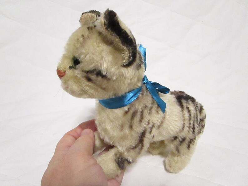 7 1950/'s Mohair Kitten Steiff Tabby Cat