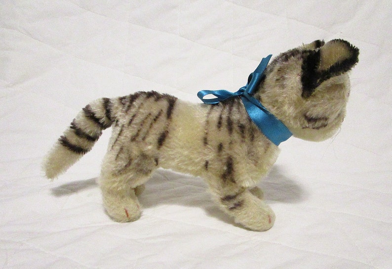 7 1950/'s Mohair Kitten Steiff Tabby Cat