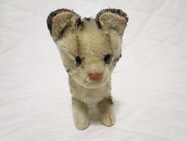 7 1950/'s Mohair Kitten Steiff Tabby Cat